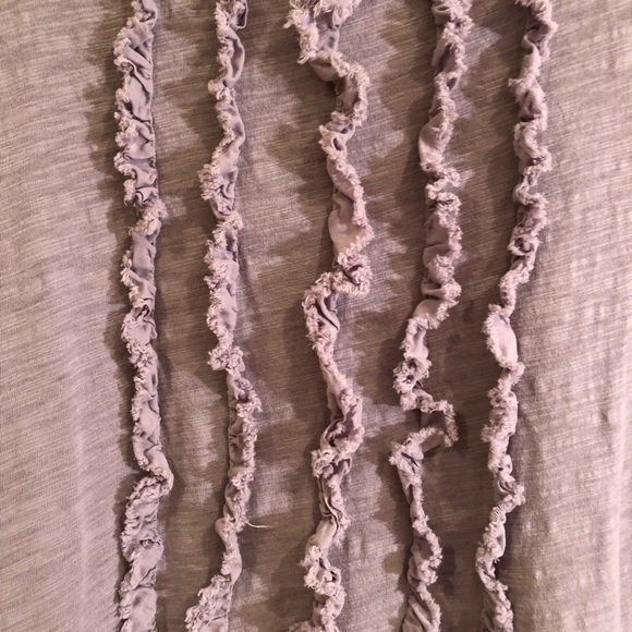 J. Crew // Gray Ruffled Top - Picture 3 of 3